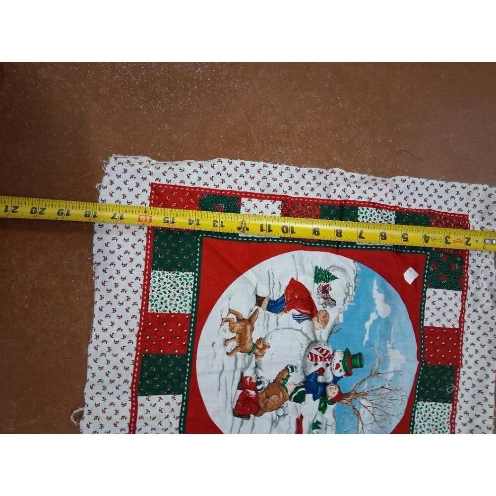 Vintage Springs Mills Christmas Fabric Panels Pattern #7470 For Stuffed Dolls &